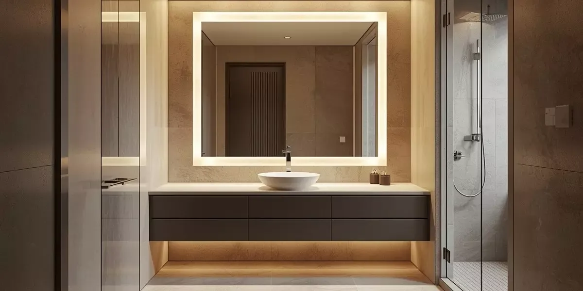Bathroom Recessed Mirror Cove Lighting