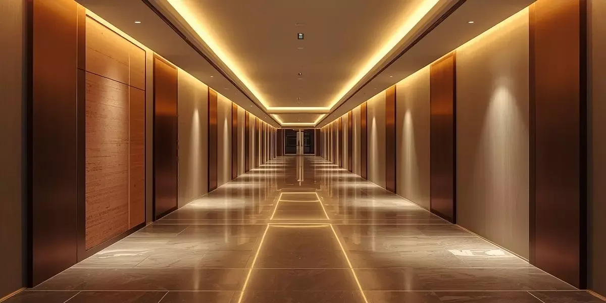 Hallway Perimeter Ceiling Cove Lighting