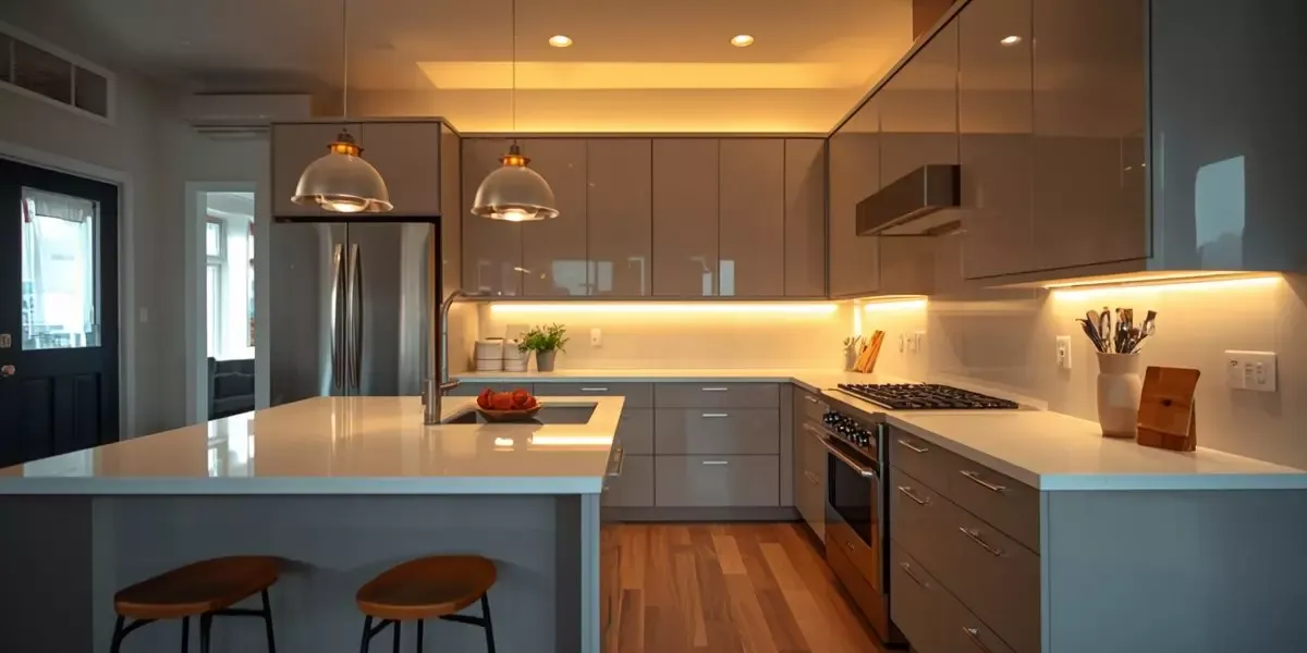 Kitchen Above-Cabinet Cove Uplighting