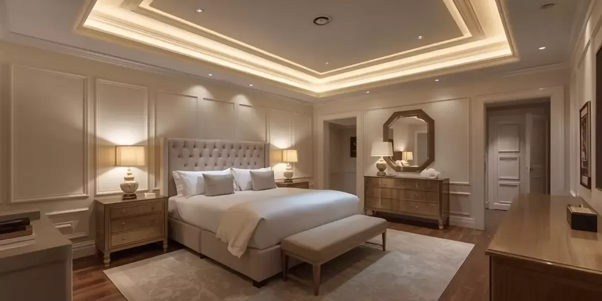 Tray Ceiling Cove Lighting With Warm White LEDs